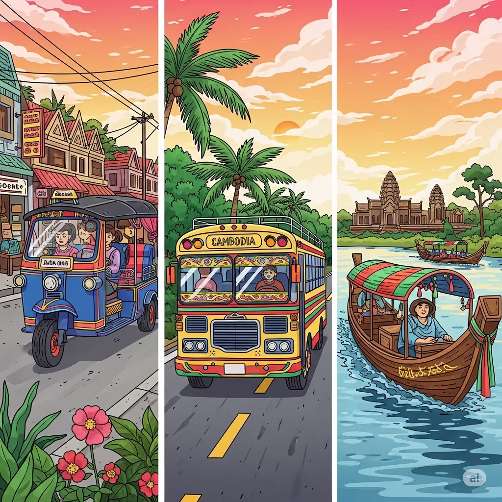 Se déplacer au Cambodge : Le Guide Ultime des Transports
